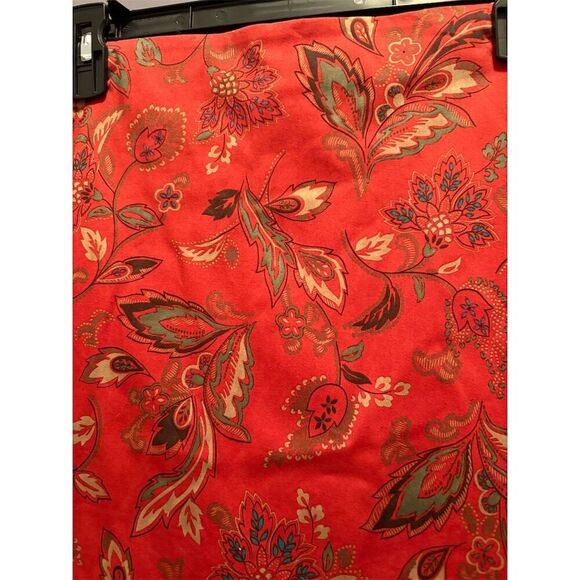 Jones New York Women's Floral A-Line Knee Length Skirt Red Size 14 - Picture 9 of 12